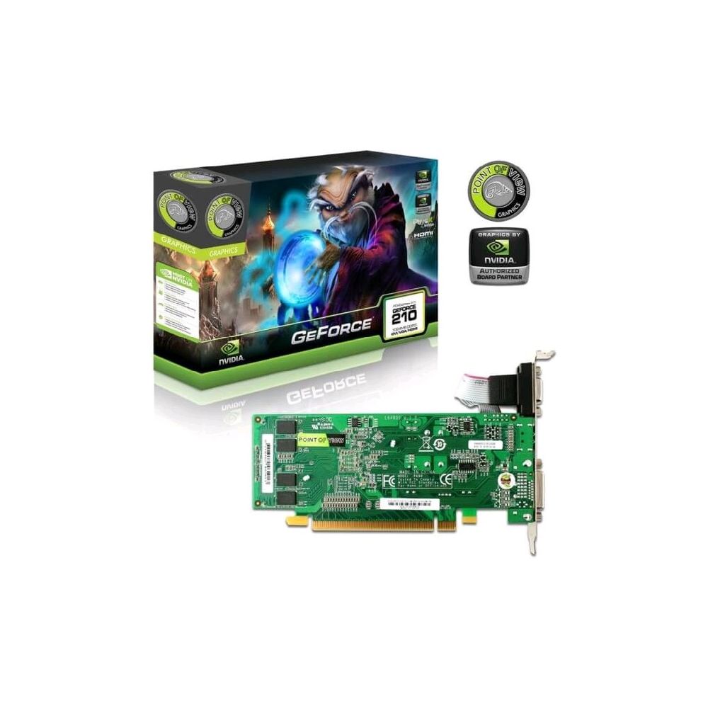 Placa de Video NVIDIA GeForce GT 210 1 GB DDR3 64 Bits Point Of